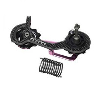 Лапка для перемикача SRAM X0 середня, карбонова з роликами на промислових підшипниках.