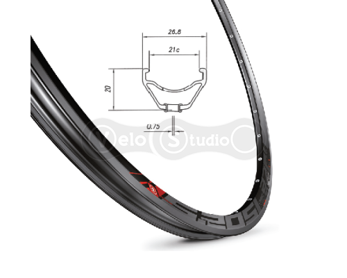 Обод Mach1 5.20 27,5 32 спицы чёрный