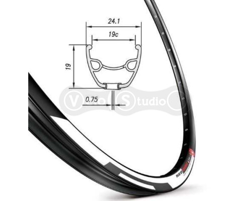 Обод Mach1 NEO DISC 26, 32 спицы, AV, черный