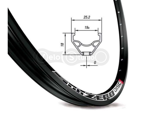 Обод Mach1 SUB-ZERO DISC 26 дюймов 32 спицы AV черный