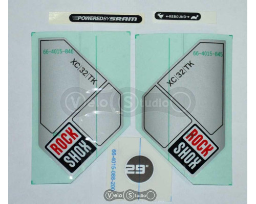 Стикер на вилку Rock Shox XC32 оригинальный