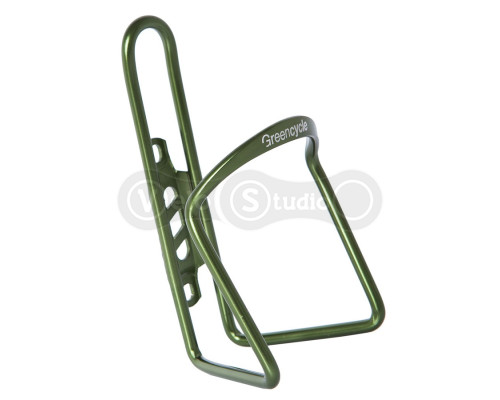 Флягодержатель Green Cycle алюминиевый зелёный