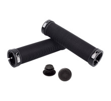 Грипсы Green Cycle GGR-421 черные с двумя черными замками