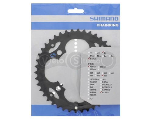 Зірка шатунів Shimano FC-M415 42 ЗУБ., 8 швидкостей