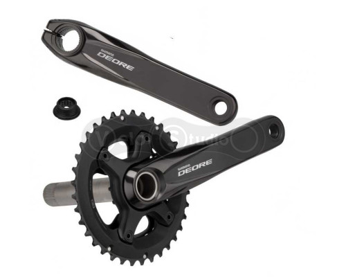 Шатуны Shimano FC-M6000-2 DEORE, Hollowtech II 175 мм 38x28