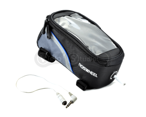 Сумка на раму Roswheel для смартфона 5,5 дюйма черно-синяя