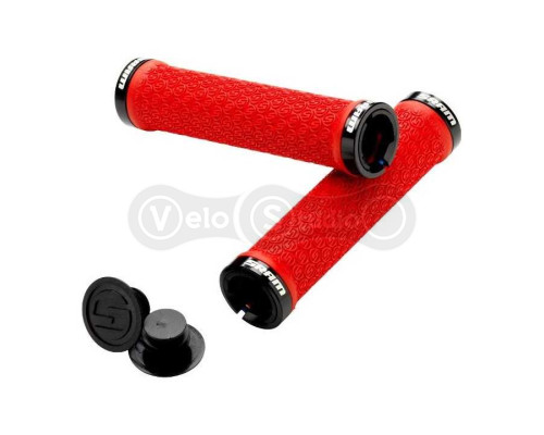 Грипси Sram Locking Grips червоні з чорними замками