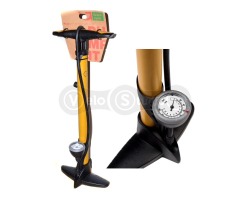 Підлоговий насос Green Cycle GCP-33P сталевий з манометром