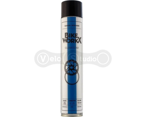 Очиститель BikeWorkX Clean Star дисковых тормозов 750 мл