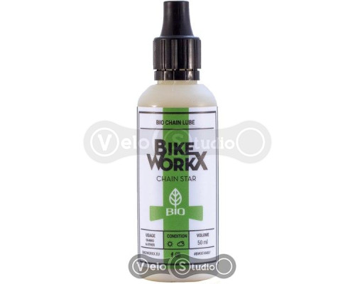 Смазка цепи BIKEWORKX Chain Star Bio 50 мл универсальная