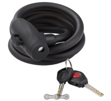 Вело замок KLS Recoil 12x1800 с креплением и подсветкой