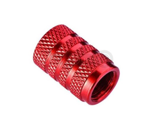 Ковпачок алюмінієвий на ніпель Schrader червоний