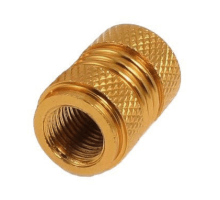 Ковпачок алюмінієвий на ніпель Schrader жовтий