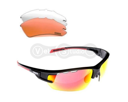 Окуляри Onride Lead 20 чорні матові змінні лінзи, Revo Rainbow