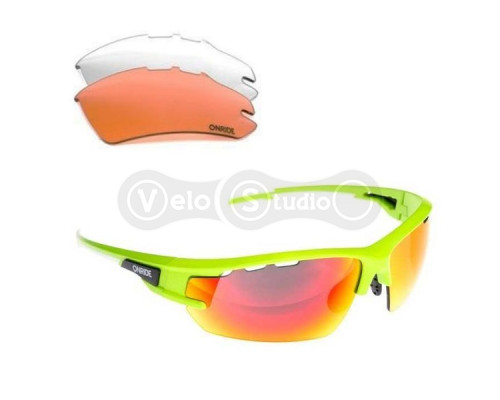 Очки Onride Lead зелёные матовые сменные линзы, UV400