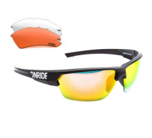 Окуляри Onride Spok чорні матові змінні лінзи, UV400
