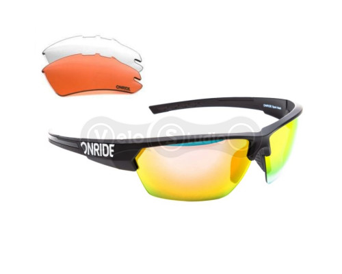 Окуляри Onride Spok чорні матові змінні лінзи, UV400