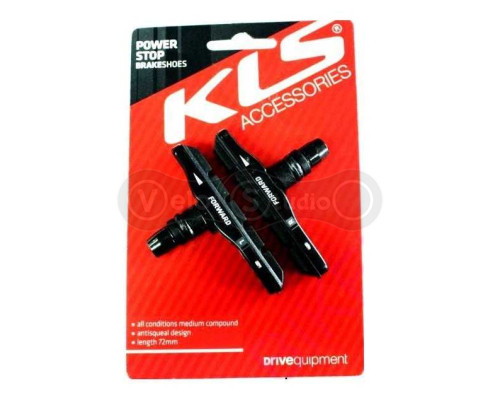 Колодки тормозные V-Brake KLS Powerstop V-01 картридж