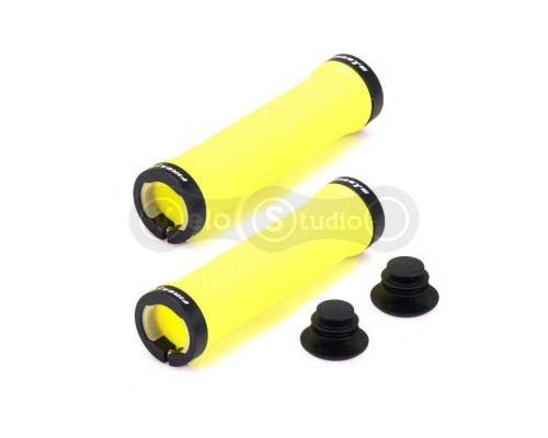 Грипсы FireEye Goosebumps-R 128 мм с замками жёлтые