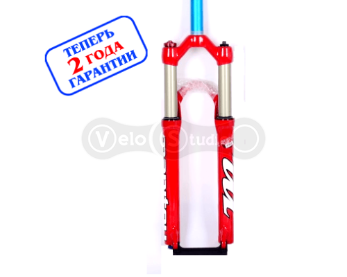 Вилка Manitou MARVEL EXPERT 26 красная, воздушная пружина с выносной манеткой