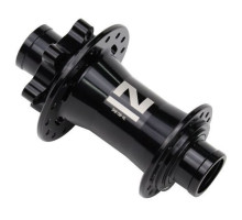 Втулка передняя Novatec DH61SB под 20 мм ось 32 спицы чёрная