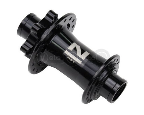 Втулка передняя Novatec DH61SB под 20 мм ось 32 спицы чёрная