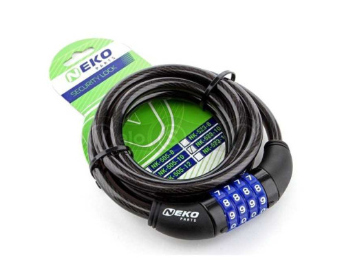 Замок кодовый NEKO-523-10 спираль 10x1800 мм