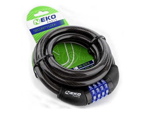 Замок кодовий NEKO-523-12 спіраль 12x1800 мм
