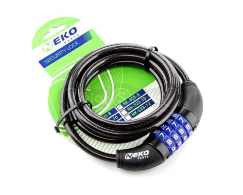 Замок кодовый NEKO-523-8 спираль 8x1800 мм