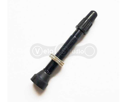 Бескамерный ниппель SILCA Presta 42 мм алюминиевый чёрный