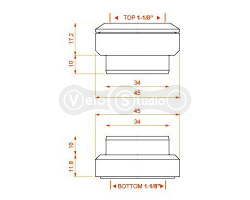 Кермовий набір FireEye IRIS-S 34/34 мм