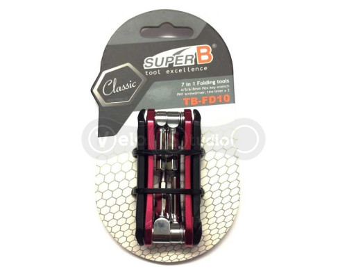 Мультитул SuperB TB-FD10-RD 7 функций с чехлом