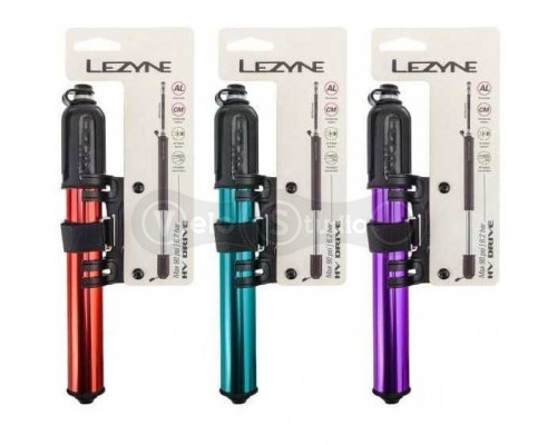 Велонасос Lezyne HP Drive 120 psi M-216 мм червоний