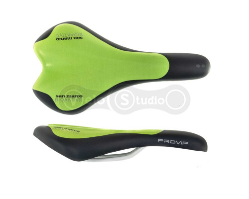 Сідло San Marco BIOAKTIVE PRO VIP RACE чорно-зелене