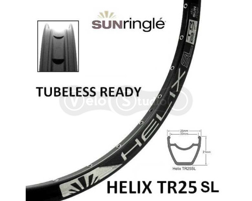 Обід Sun Ringle Helix TR 25 SL 27,5 дюймів 32 спиці