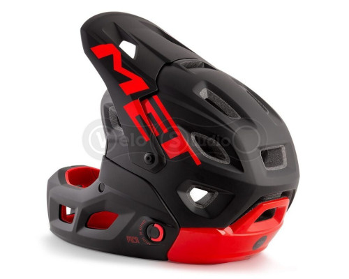 Вело шлем MET Parachute Black Red M (54-58 см)