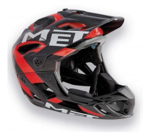 Шолом MET Parachute чорно-червоний