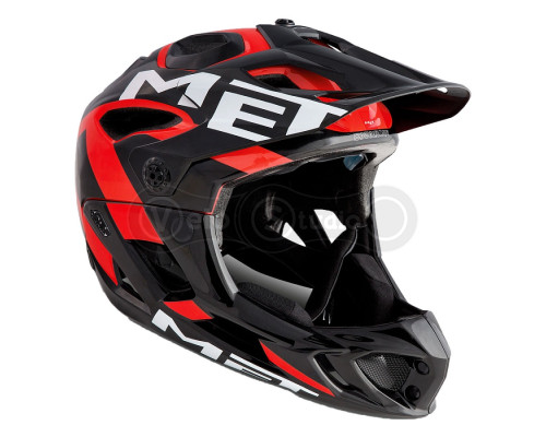 Вело шлем MET Parachute Black Red M (54-58 см)