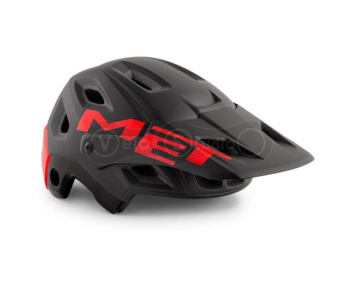 Вело шлем MET Parachute Black Red M (54-58 см)