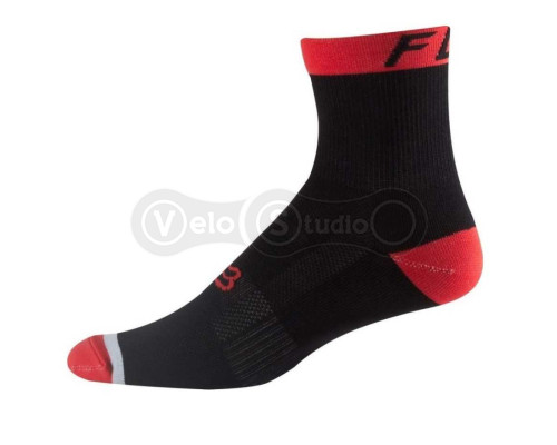 Вело носки FOX 6 TRAIL чёрные с красным S/M ( 38-42 размер)