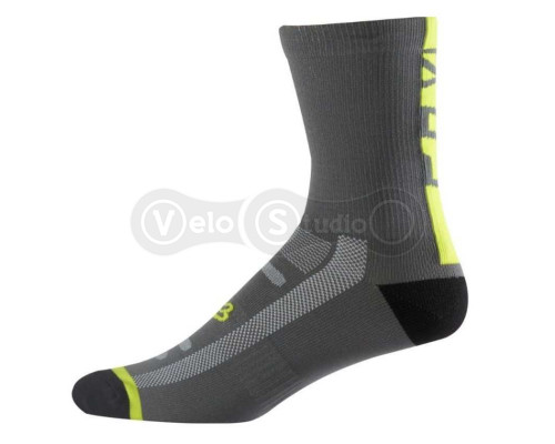 Вело носки FOX 8 TRAIL серые L/XL (42-46 размер)
