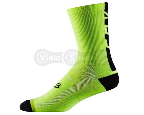 Вело носки FOX 6 DH зелёные S/M (38-42 размер)