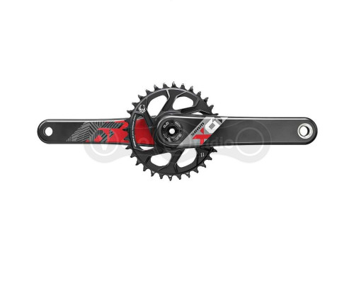 Шатуны Sram X01 EAGLE DUB 175 RED DM 32T карбон