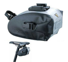 Сумка під сідло Topeak Wedge DryBag Small кріплення QuickClick чорно-сіра