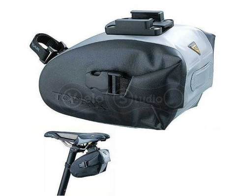 Сумка під сідло Topeak Wedge DryBag Small кріплення QuickClick чорно-сіра