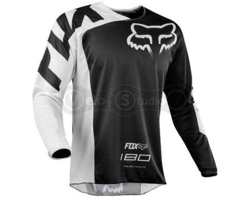 Джерси FOX 180 RACE Jersey чёрная-белая размер XL