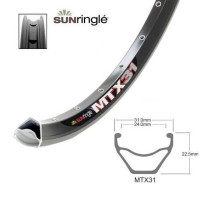 Обід Sun Ringle MTX31 26 дюймів 36 спиць