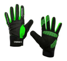 Перчатки ONRIDE Pleasure зимние черно-зелёные