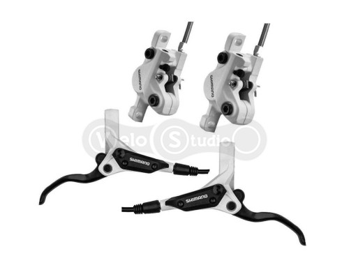 Комплект гальм Shimano M365 білий (перед + зад)