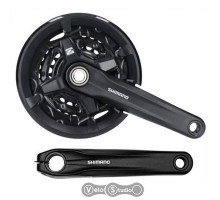 Шатуны Shimano FC-MT210-3 Hollowtech II 175 мм 40x30x22 + защита